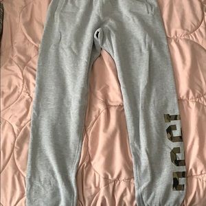 Gray Sweatpants With Camo Numbers